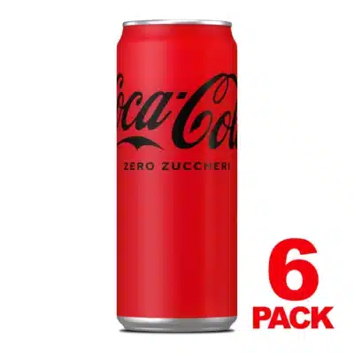 Coca cola Zero in lattina 33cl - confezione da 6